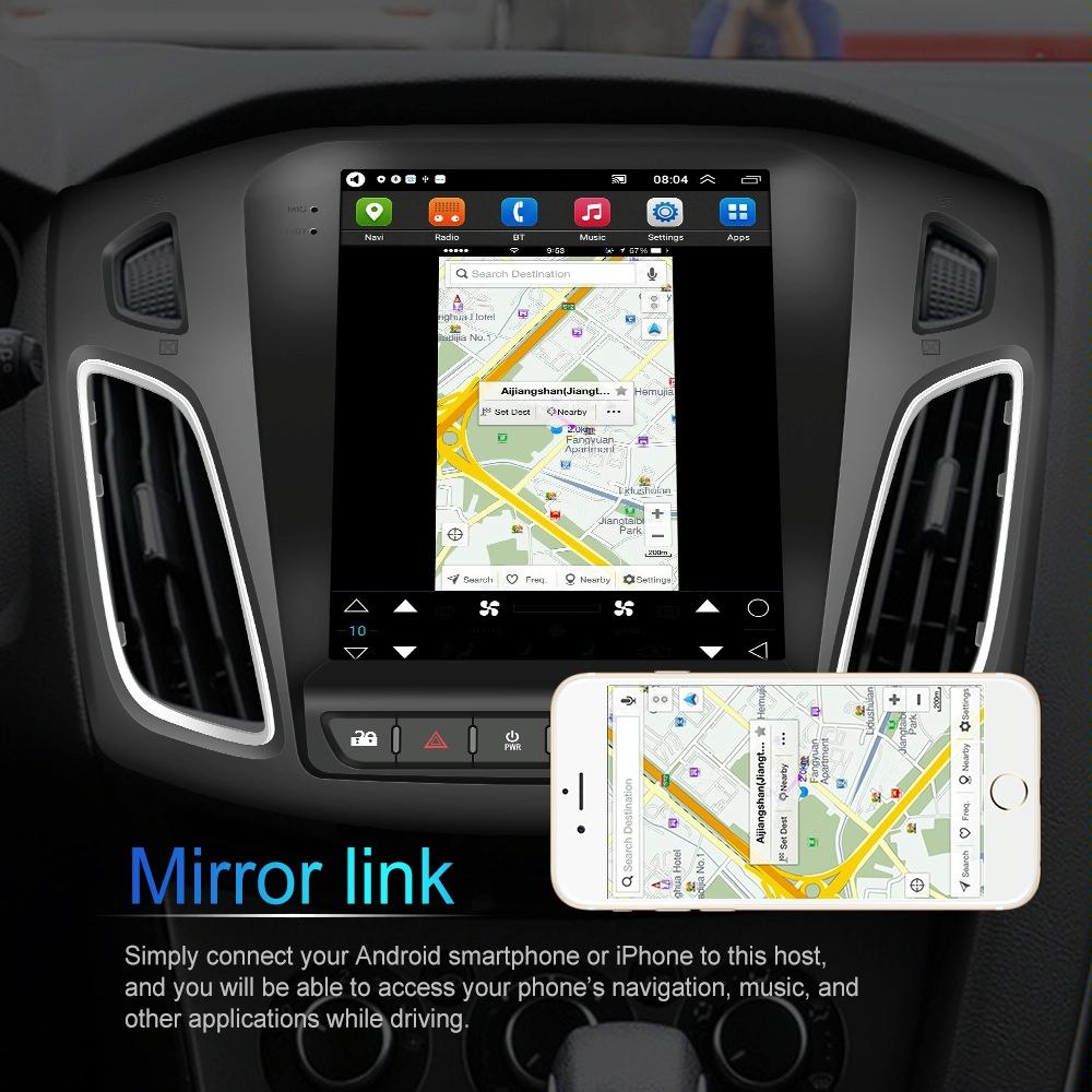 9.7 Inch Android Car Integrated Machine For Ford Focus - Standard + 12 Light Camera 2 + 64G