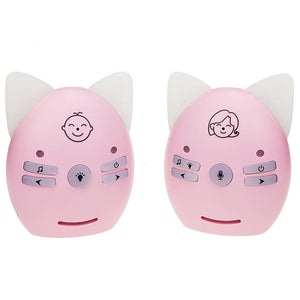 Wireless Baby Monitor With Voice Intercom And Night Light - Pink