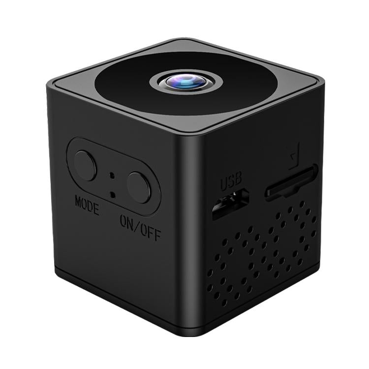 Mini Wifi Action Camera With Night Vision And Motion Detection - Black