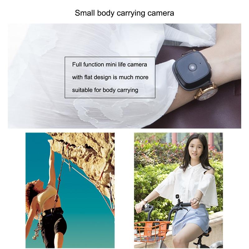 720P Wireless Wearable Surveillance Camera With Infrared Vision & Motion Detection - Black