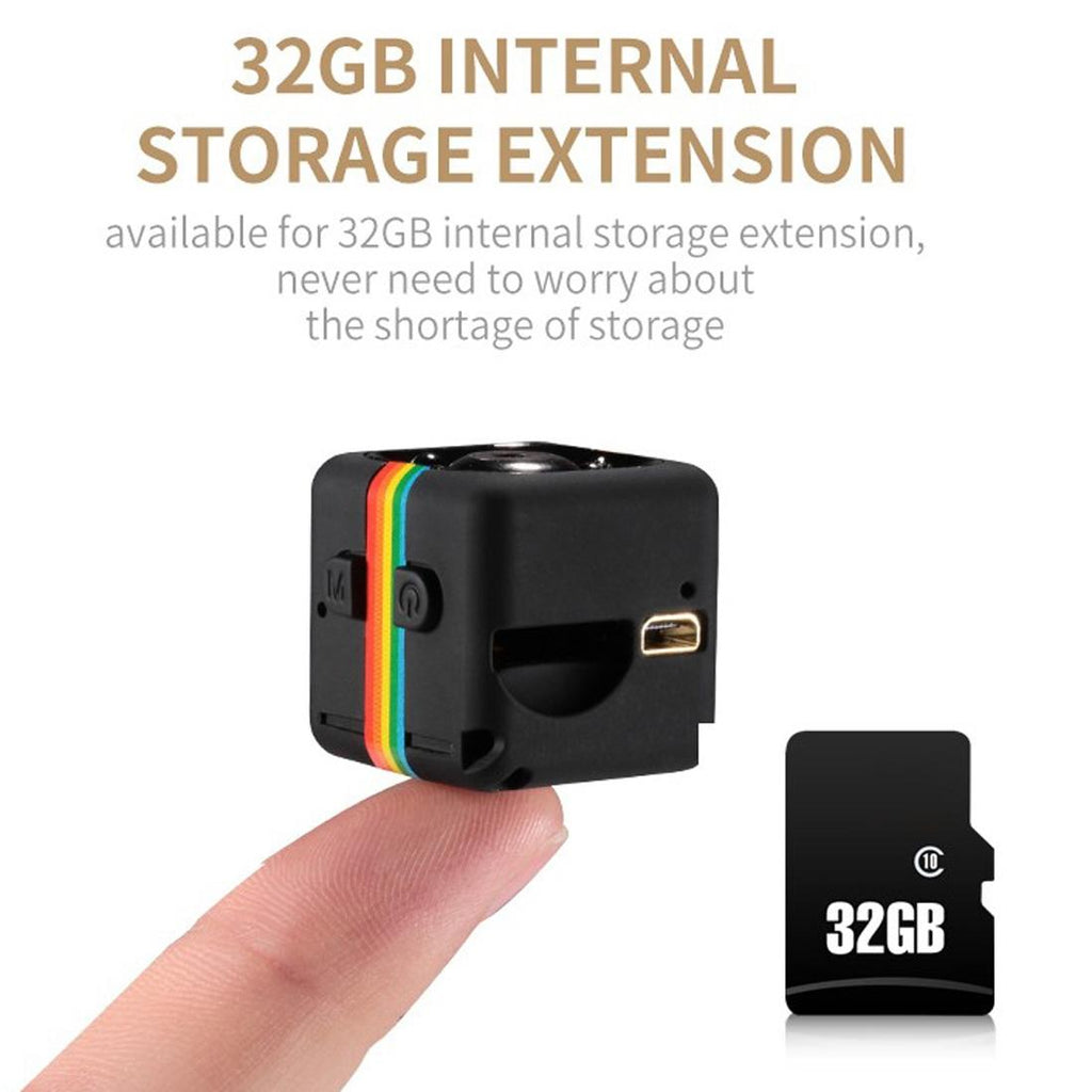 Hd 1080P Mini Sport Camera With Night Vision & Tf Card Holder