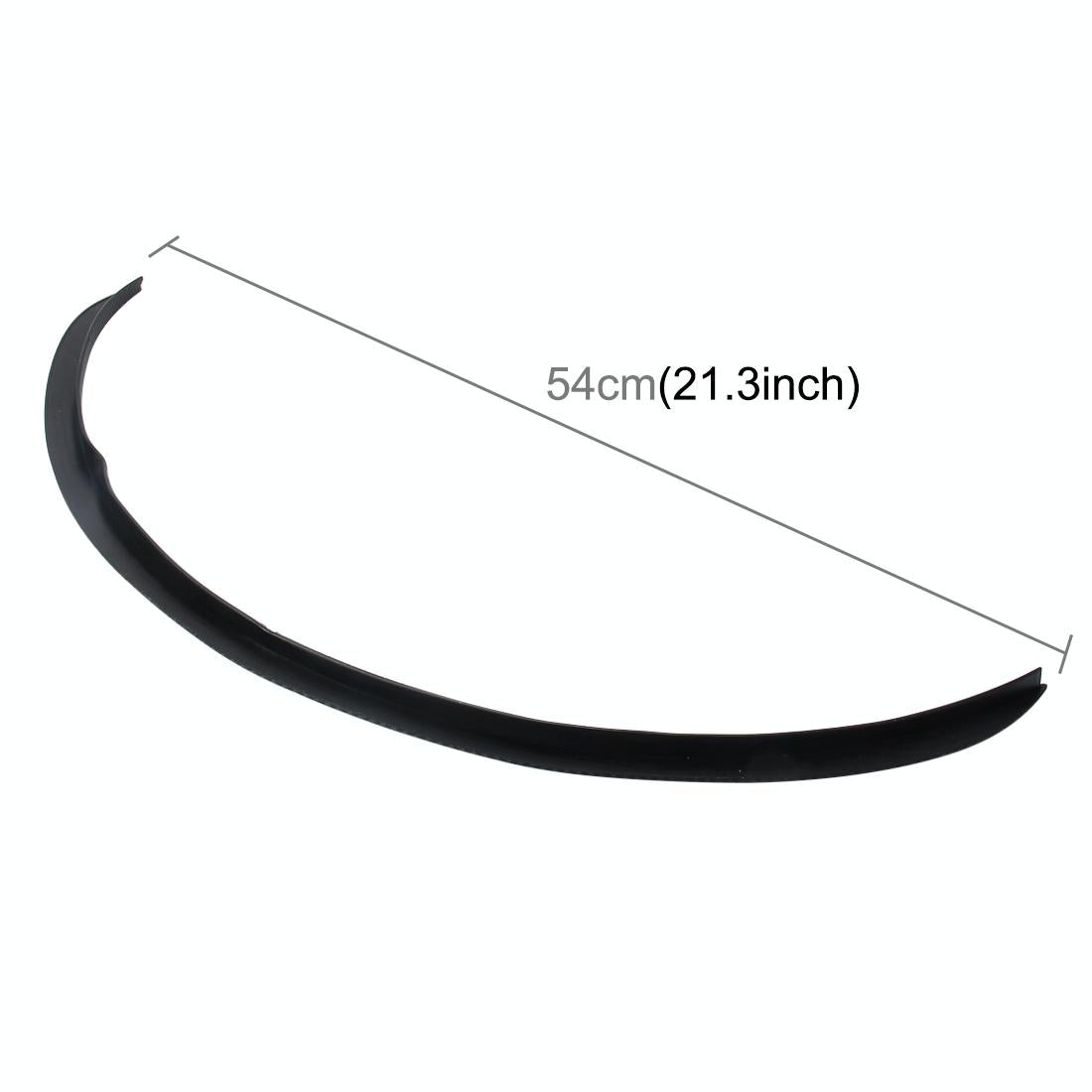 2 Pcs 45Cm Car Stickers Rubber Large Round Arc Strips Universal Fender Flares Wheel Eyebrow Decal Sticker Eyebrow Car-Covers Black Striped Round Arc Strips - 45 X 2Cm