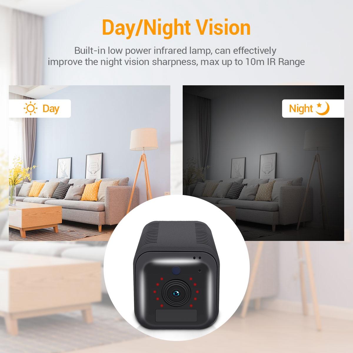 1080P Full Hd Wifi Camera With Night Vision And Two-Way Audio