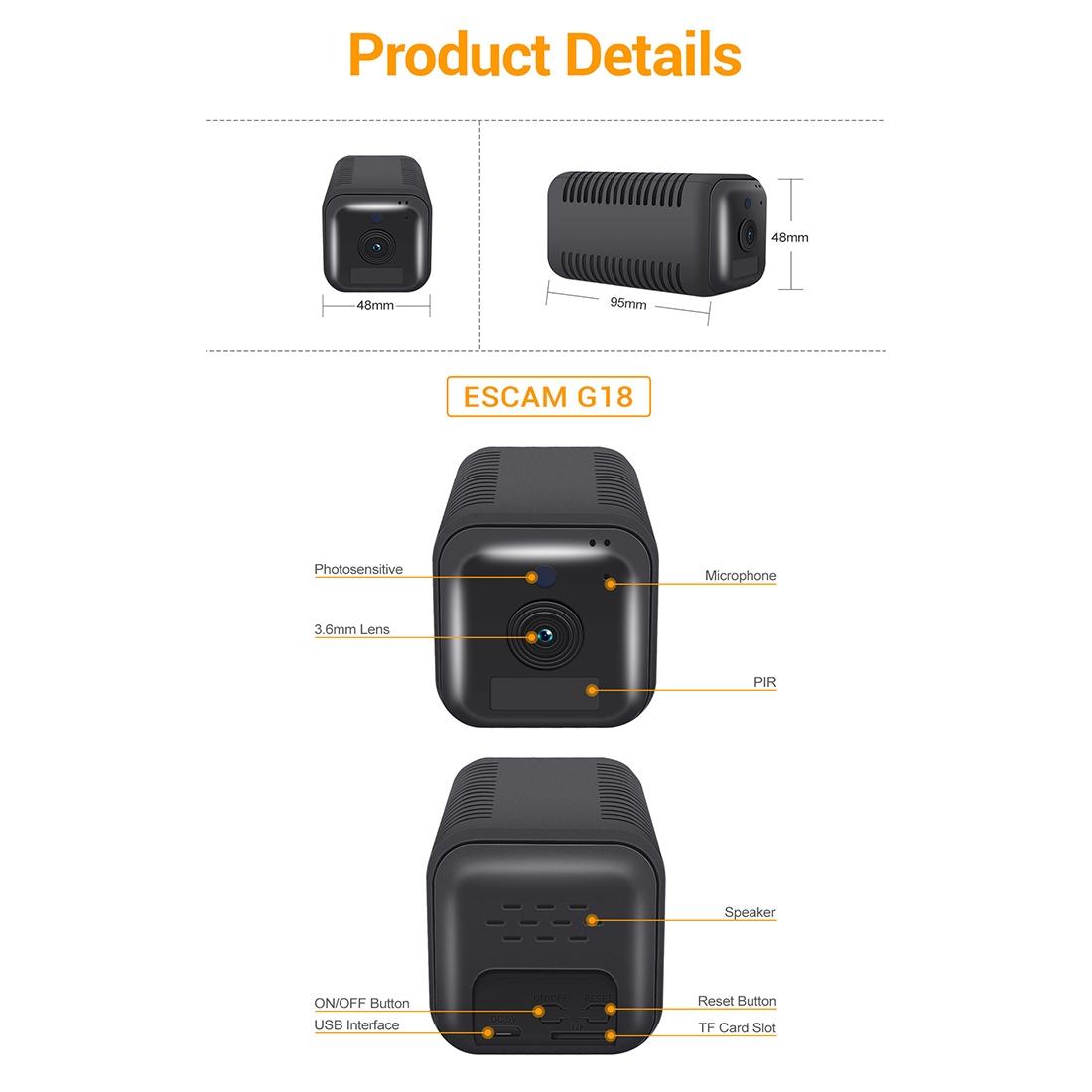 1080P Full Hd Wifi Camera With Night Vision And Two-Way Audio