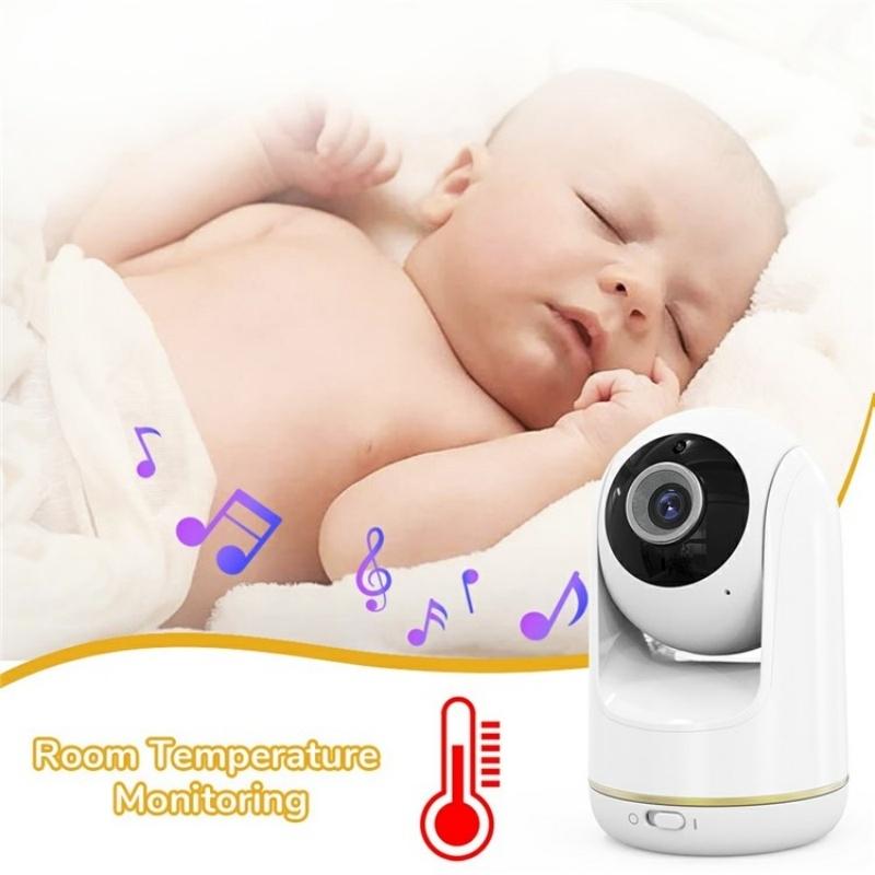 5-Inch Hd Baby Monitor With Built-In Ptz Rotation For Enhanced Security