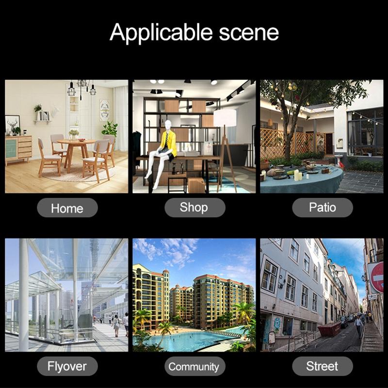 Smart Dome Camera With 355 Degree Rotation Infrared And Two-Way Voice Intercom