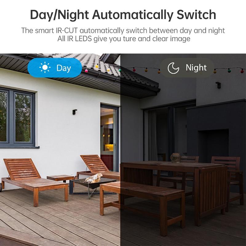 Smart Dome Camera With 355 Degree Rotation Infrared And Two-Way Voice Intercom