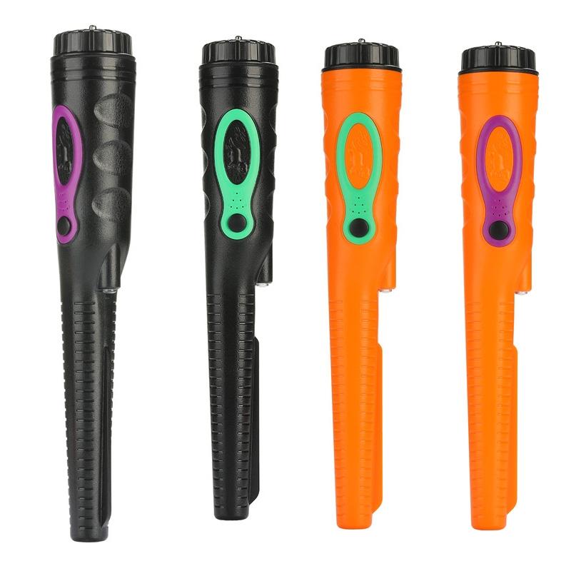 Outdoor Handheld Metal Detector for Treasure Hunting - Orange Green