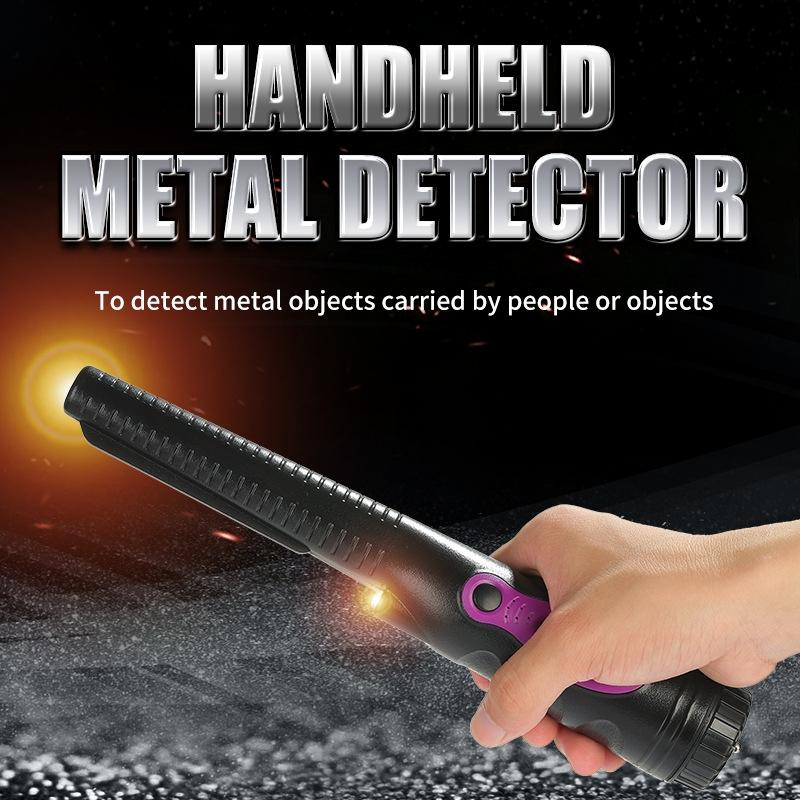 Outdoor Handheld Metal Detector for Treasure Hunting - Orange Green