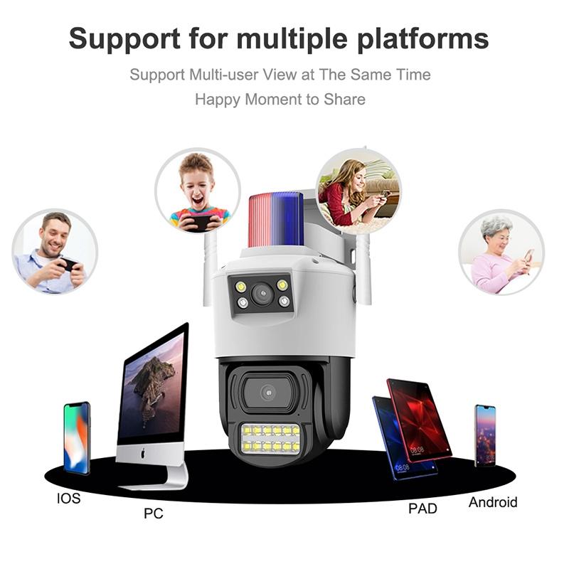 Outdoor Dual Lens Wifi Camera - Waterproof 2Mp