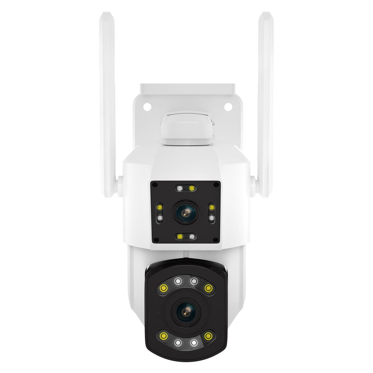 2Mp Dual Lens Dual Screen Wifi Camera With Two-Way Voice & Motion Detection Cloud Storage Support