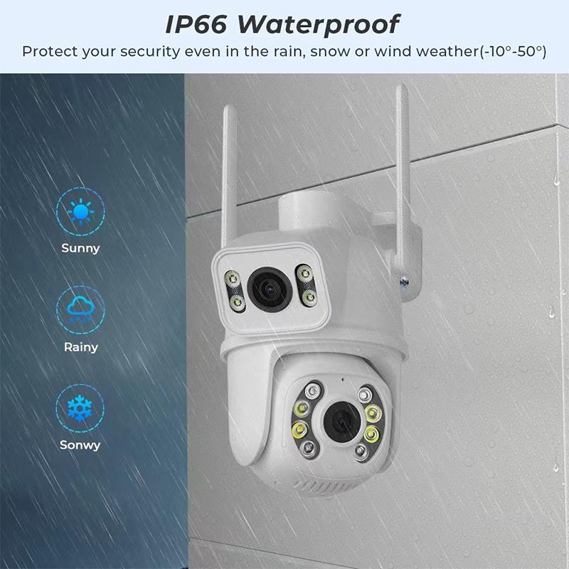 6Mp Dual Camera With Wifi Two-Way Voice Intercom & Ai Recognition