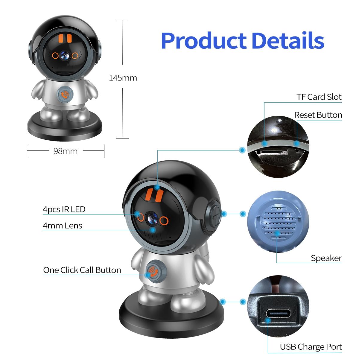 3Mp Humanoid Detection Wifi Ip Camera - One Click Call