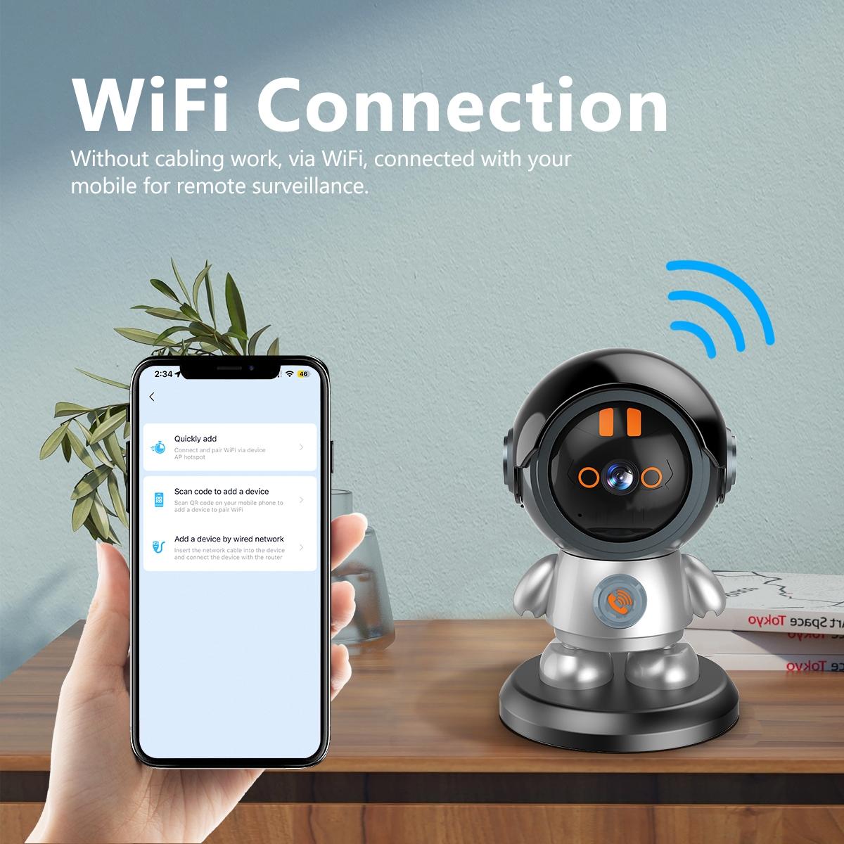 3Mp Humanoid Detection Wifi Ip Camera - One Click Call