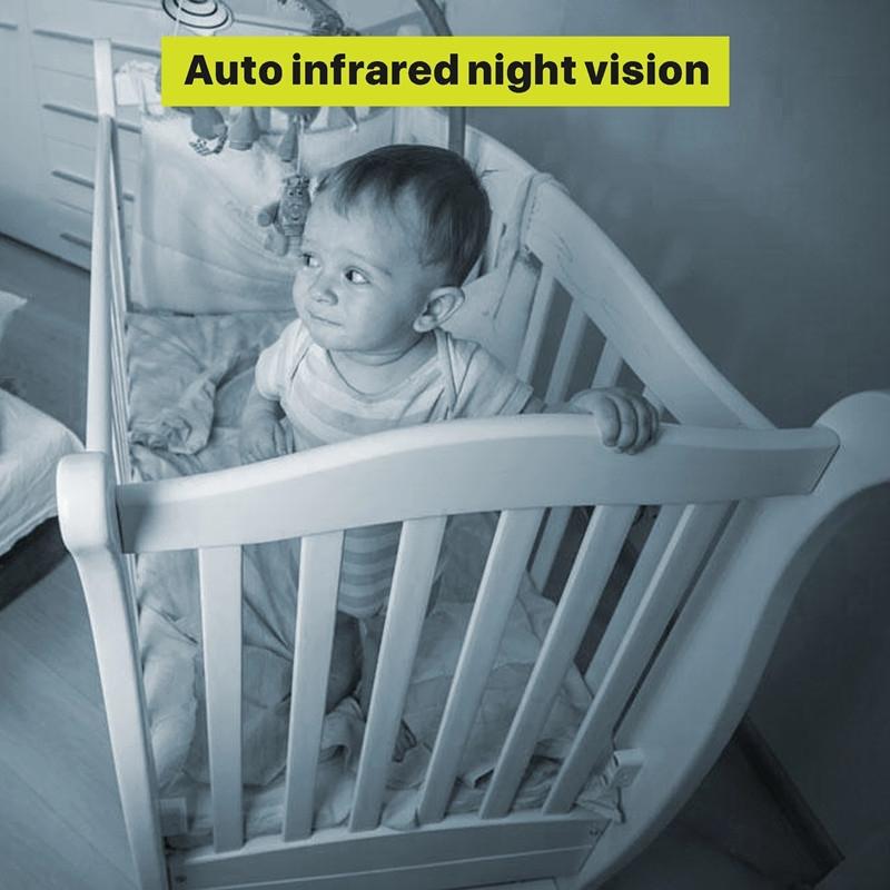 Wireless Baby Camera With Night Vision And Temperature Monitoring