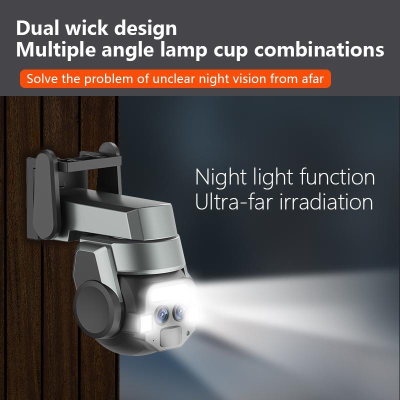 10X Binocular Zoom Dual Light Source Wifi Camera - Ip67 Waterproof For Outdoor Use