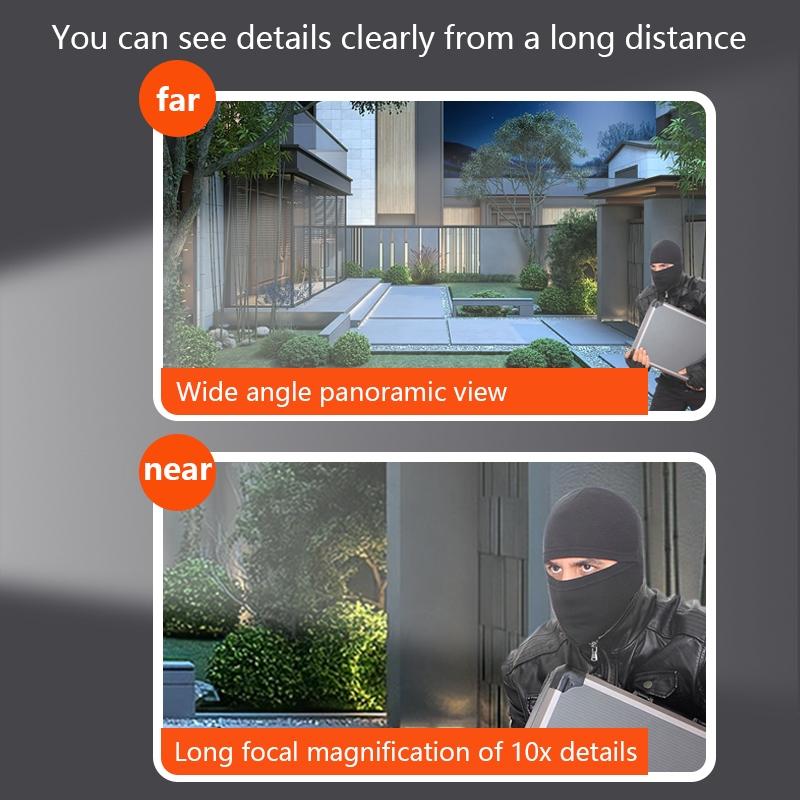 10X Binocular Zoom Dual Light Source Wifi Camera - Ip67 Waterproof For Outdoor Use