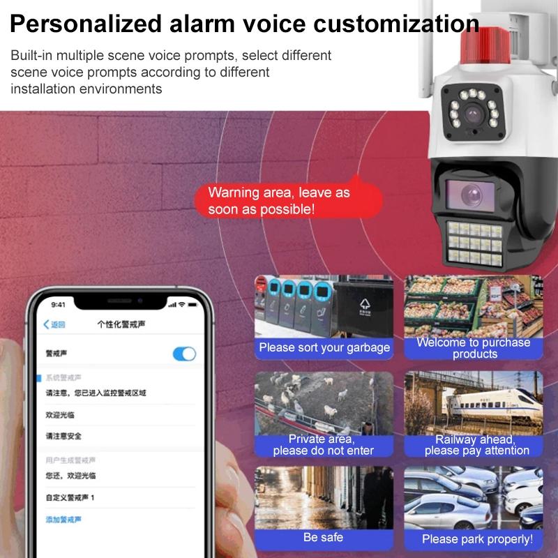 Smart Dual Camera With Wifi Two-Way Voice Intercom & Humanoid Detection - 4Mp