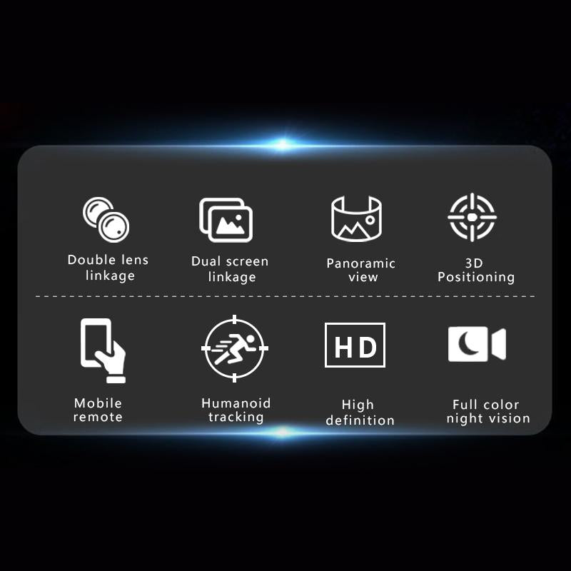 Waterproof Wifi Camera With Dual Light Source And 4Mp Zoom