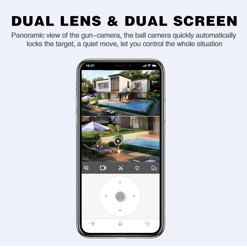 Waterproof Wifi Camera With Dual Light Source And 4Mp Zoom