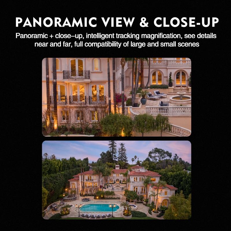 Waterproof Wifi Camera With Dual Light Source And 4Mp Zoom