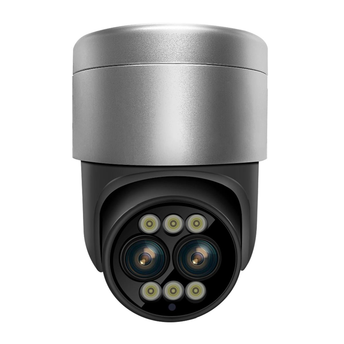 8X Dual Lens Wifi Camera With Dual Light Source And Two-Way Voice & Motion Detection