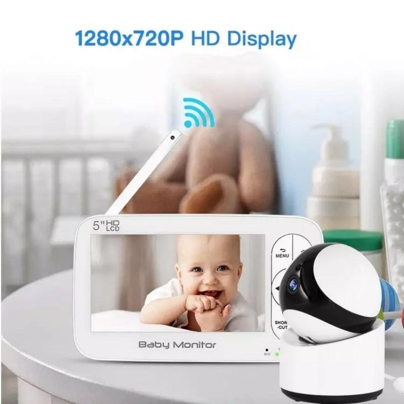 5 Wireless Video Baby Monitor With 5 Screen And Built-In Camera