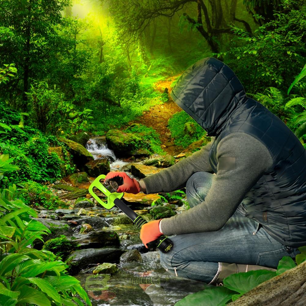 Waterproof Handheld Metal Detector for Underwater Treasure Hunting - Ip750 Orange