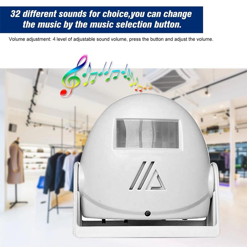 Smart Wireless Doorbell With Motion Sensor And Voice Prompt - Yellow