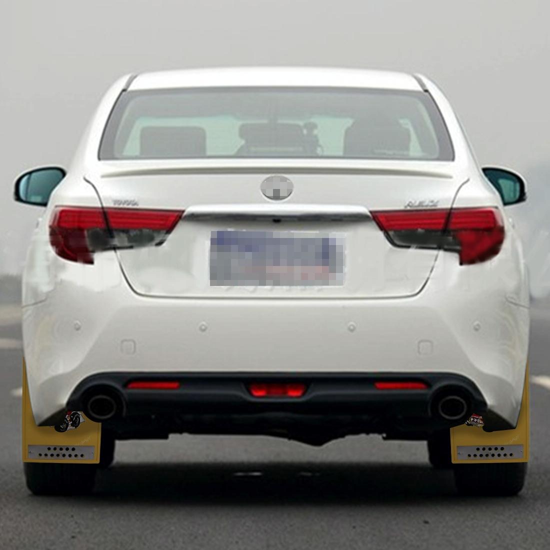 Premium Heavy Duty Molded Splash Front And Rear Mud Flaps Fender Guard Medium Size Random Pattern Delivery - Blue