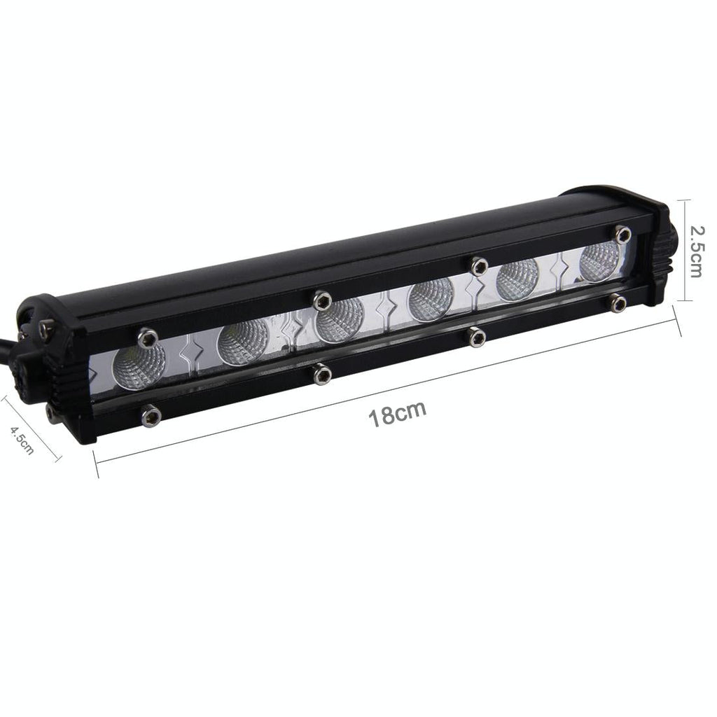 Dc 10 - 30V 18W 2300Lm 6500K Waterproof Vehicle Car Boat Marine 60 Degrees Adjustable External Work Flood Lights With 6 Intense Cree Led Lights White Light