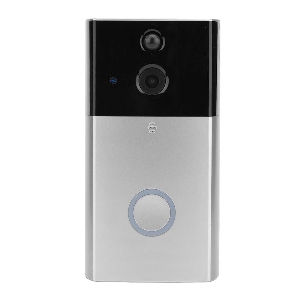 Smart Wifi Video Doorbell With Night Vision & Motion Detection - Silver