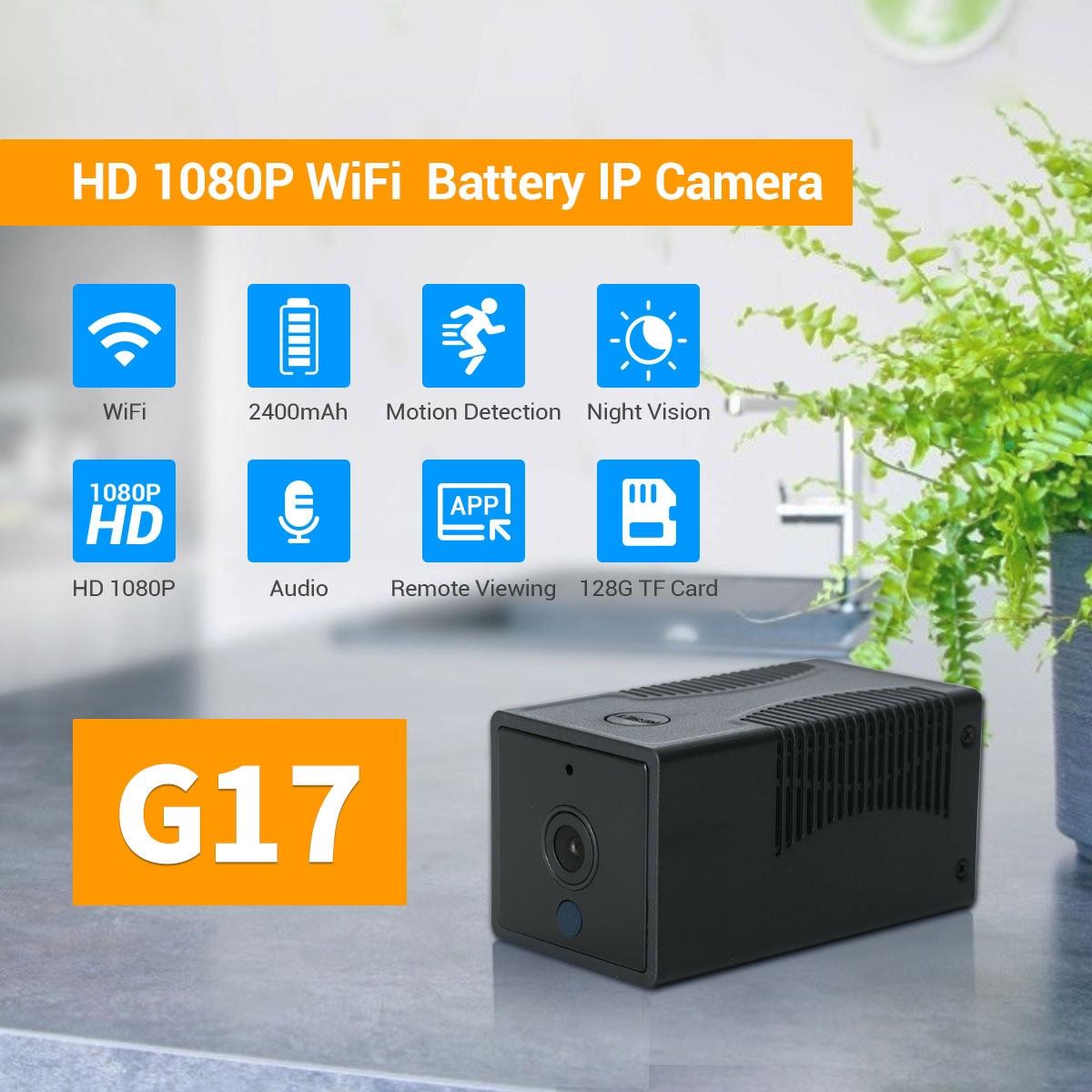 Smart Wifi Ip Camera With 1080P Hd Night Vision Two-Way Audio Motion Detection And Tf Card Support