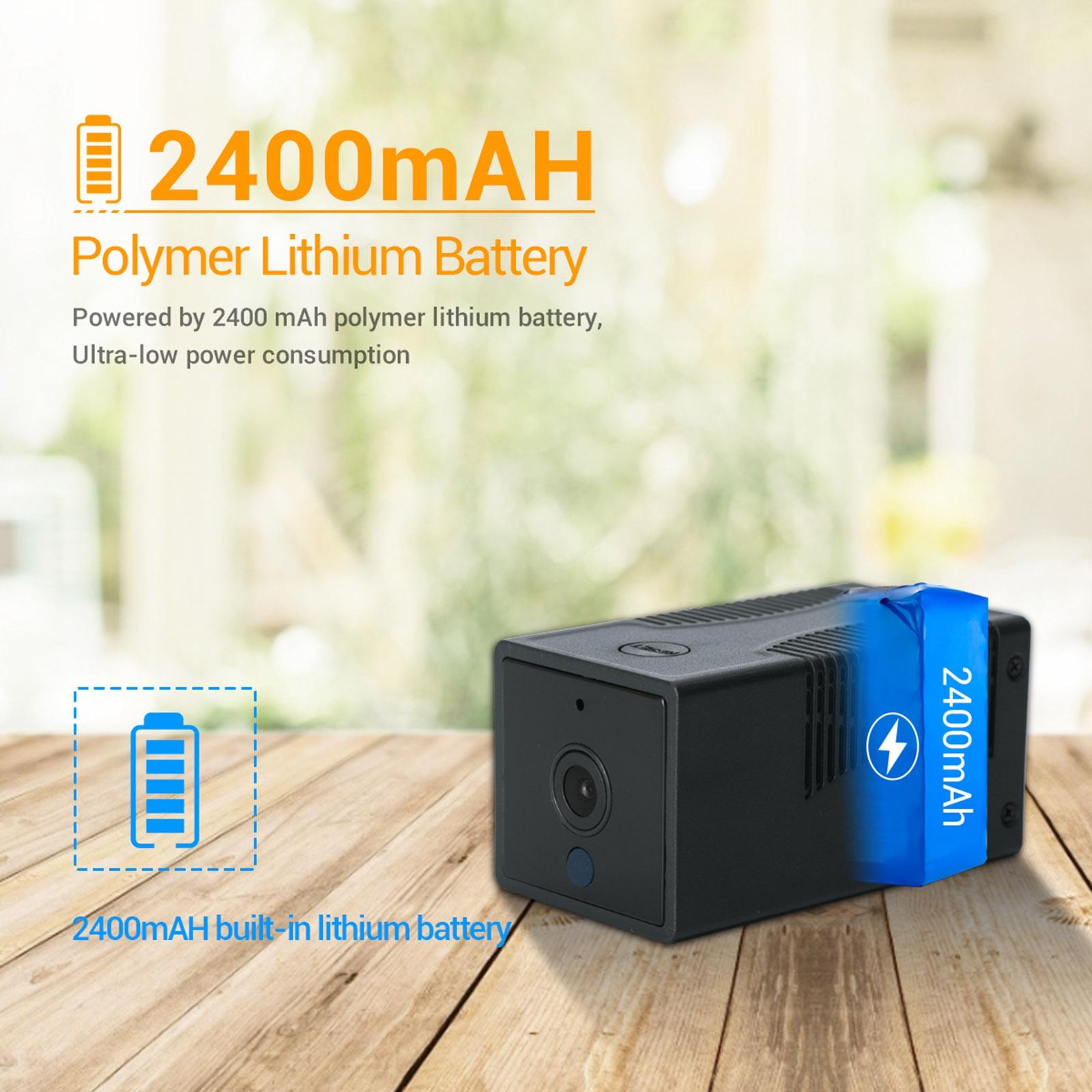 Smart Wifi Ip Camera With 1080P Hd Night Vision Two-Way Audio Motion Detection And Tf Card Support