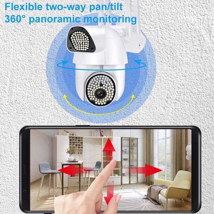 Outdoor Dome Camera With 1080P Hd Wifi Night Vision Two-Way Voice And Motion Detection