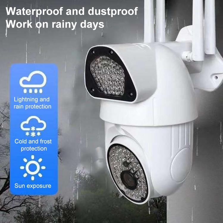 Outdoor Dome Camera With 1080P Hd Wifi Night Vision Two-Way Voice And Motion Detection