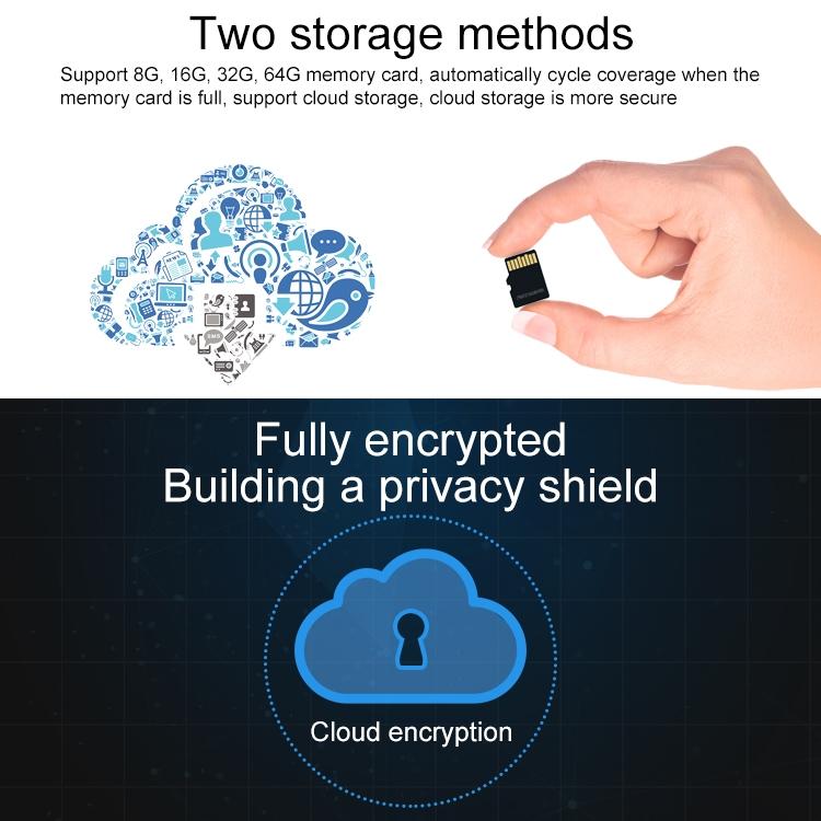 1080P Hd Wireless Ip Camera With 2.0Mp Motion Detection Two-Way Audio Night Vision & Tf Card Support