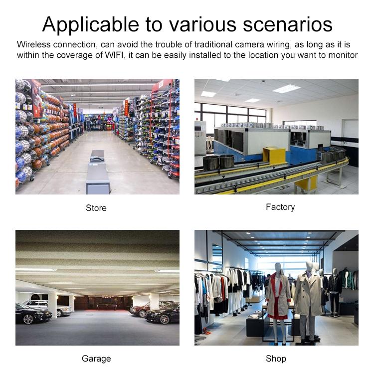 1080P Hd Wireless Ip Camera With 2.0Mp Motion Detection Two-Way Audio Night Vision & Tf Card Support