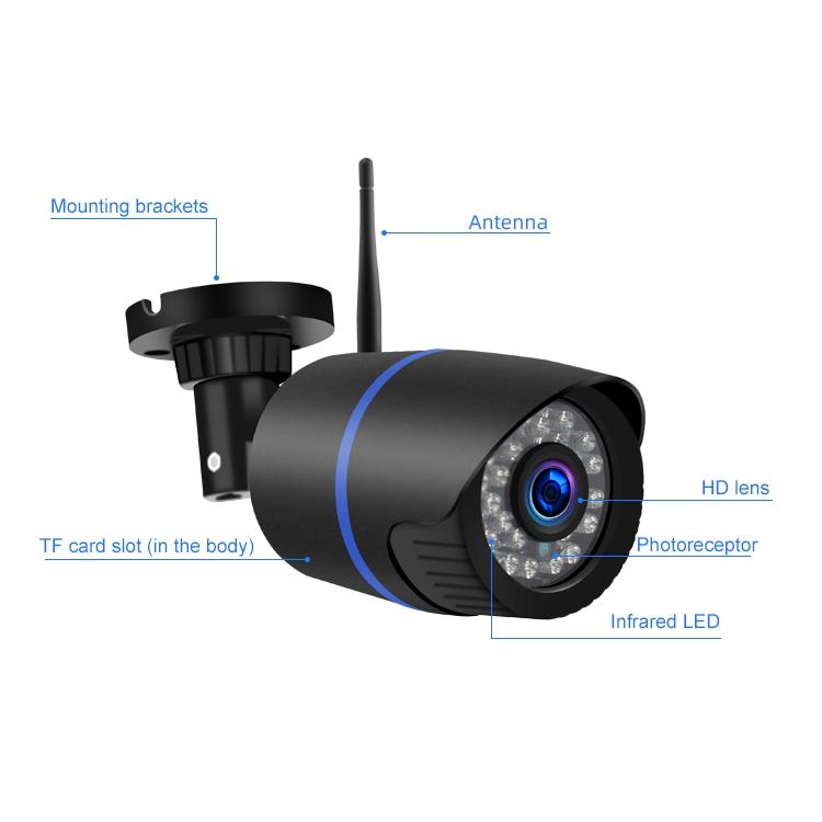 1080P Hd Wireless Ip Camera With 2.0Mp Motion Detection Two-Way Audio Night Vision & Tf Card Support