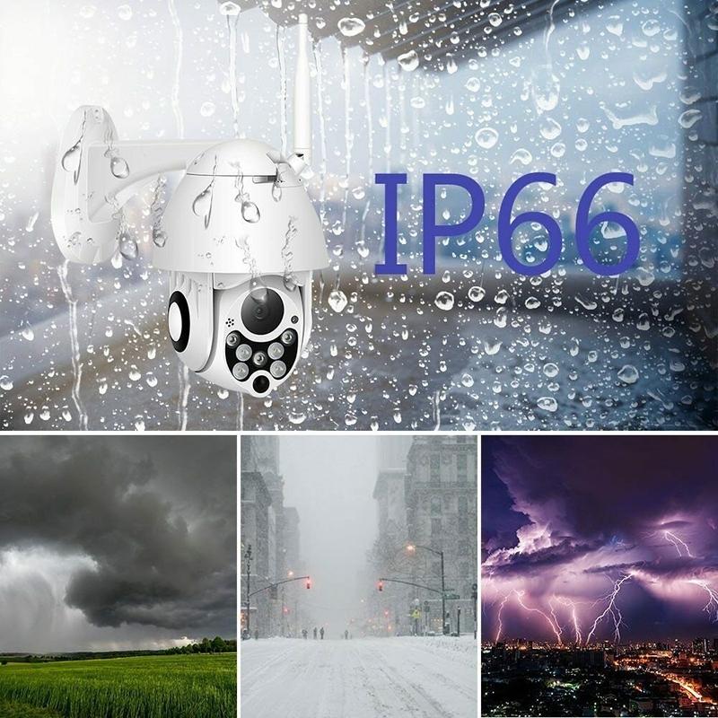 Outdoor Hd Ptz Camera With Night Vision & Motion Detection - Waterproof