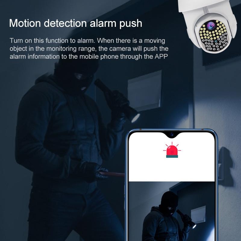 1080P Hd Wifi Ip Camera With Night Vision Motion Detection Two-Way Intercom & Tf Card Support