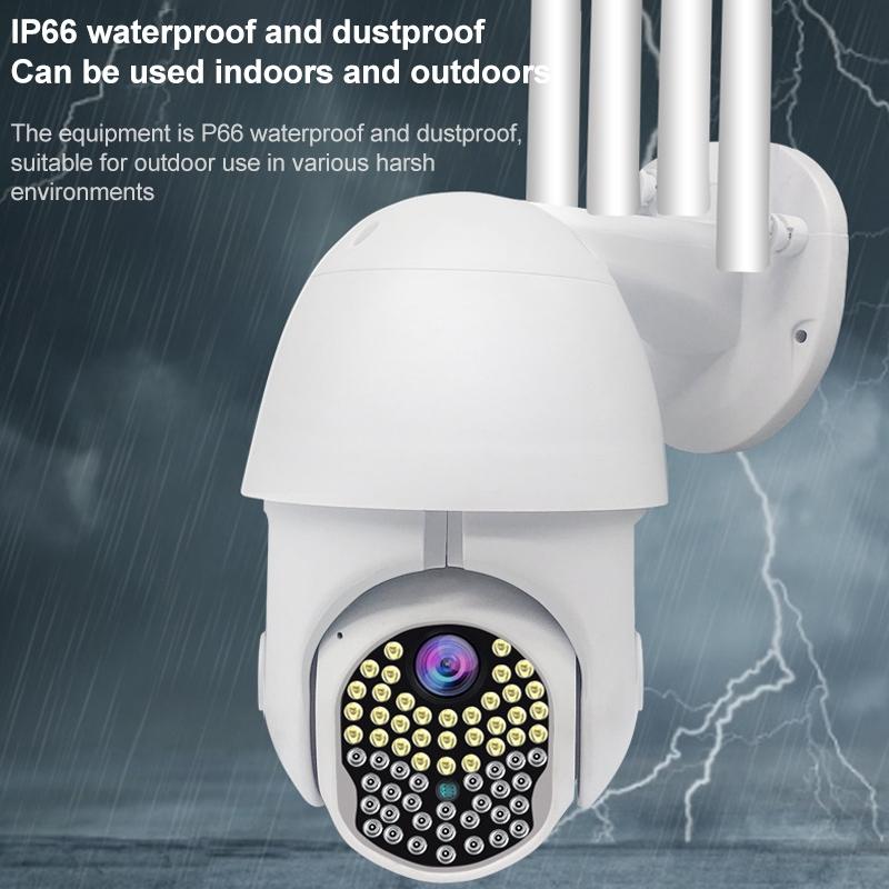 1080P Hd Wifi Ip Camera With Night Vision Motion Detection Two-Way Intercom & Tf Card Support