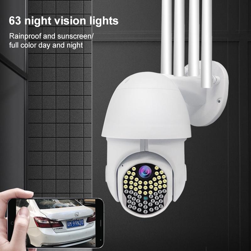 1080P Hd Wifi Ip Camera With Night Vision Motion Detection Two-Way Intercom & Tf Card Support