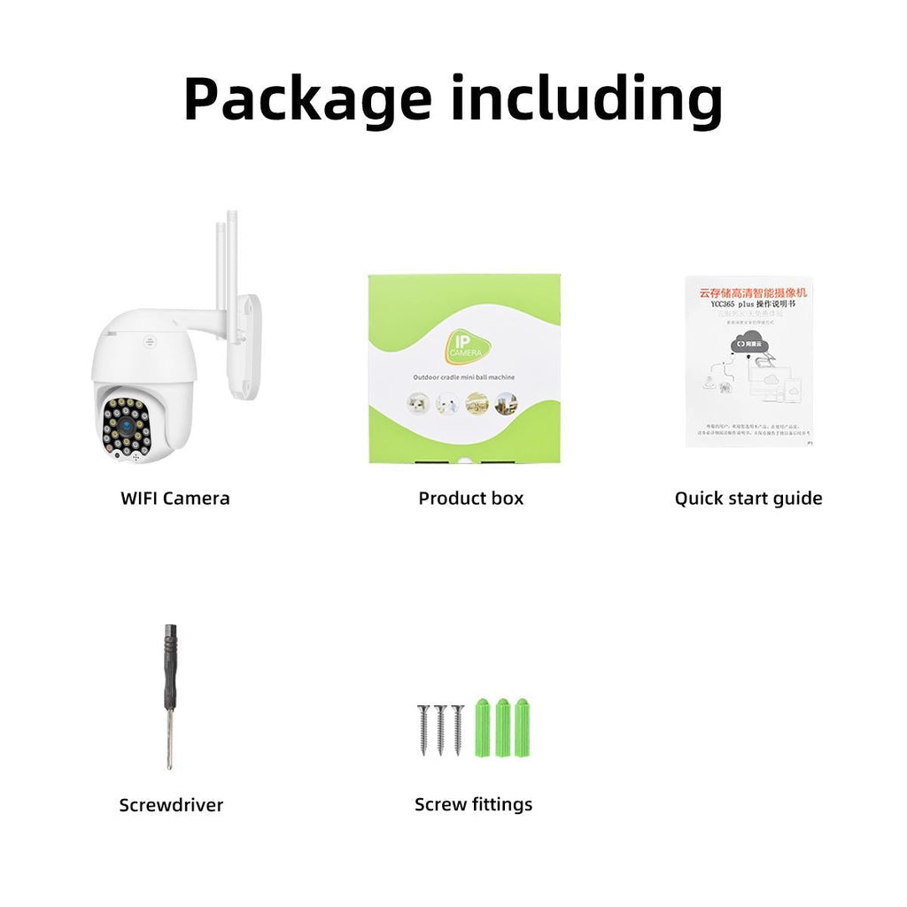 1080P Wifi Ip Camera With Night Vision Motion Detection Two-Way Audio & Tf Card Support