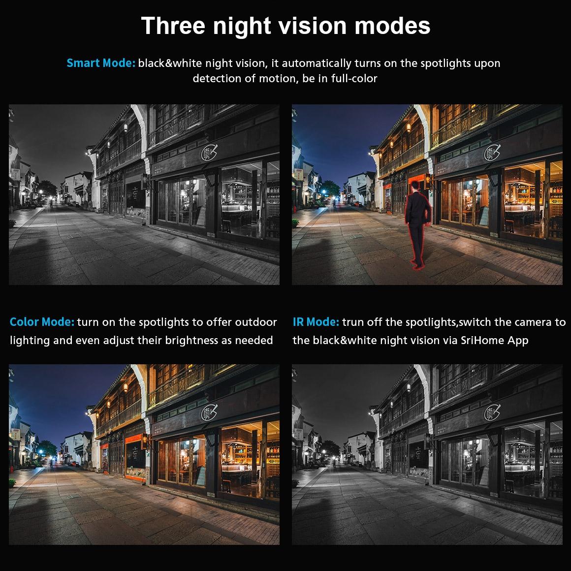 1296P Hd Ip Camera With 3.0Mp Two-Way Audio Motion & Humanoid Detection Full-Colour Night Vision Tf Card Support