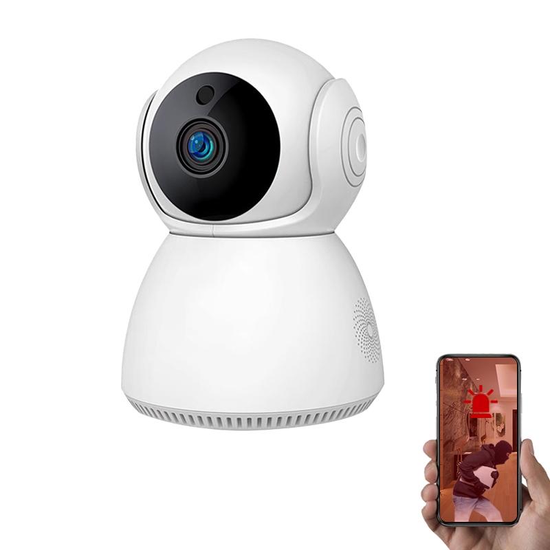 Smart Wifi Security Camera With Pan-Tilt 3.0Mp Tf Card Two-Way Audio Motion Detection Night Vision