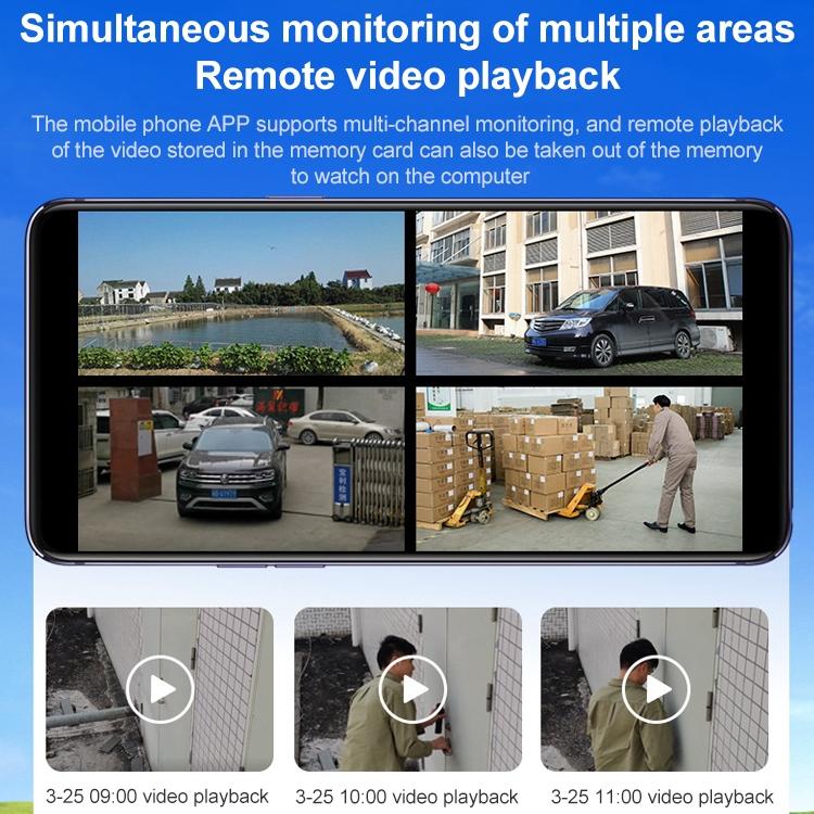 Hd Outdoor Surveillance Camera With Voice Intercom Night Vision Human Detection And Tf Card Slot