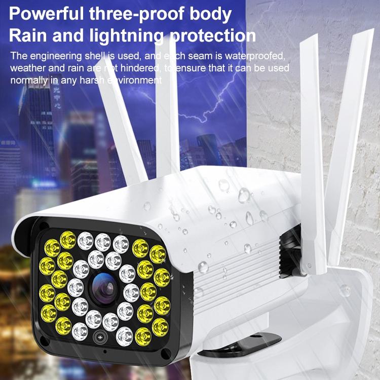 Hd Outdoor Surveillance Camera With Voice Intercom Night Vision Human Detection Tf Card Wifi Ptz Rotation