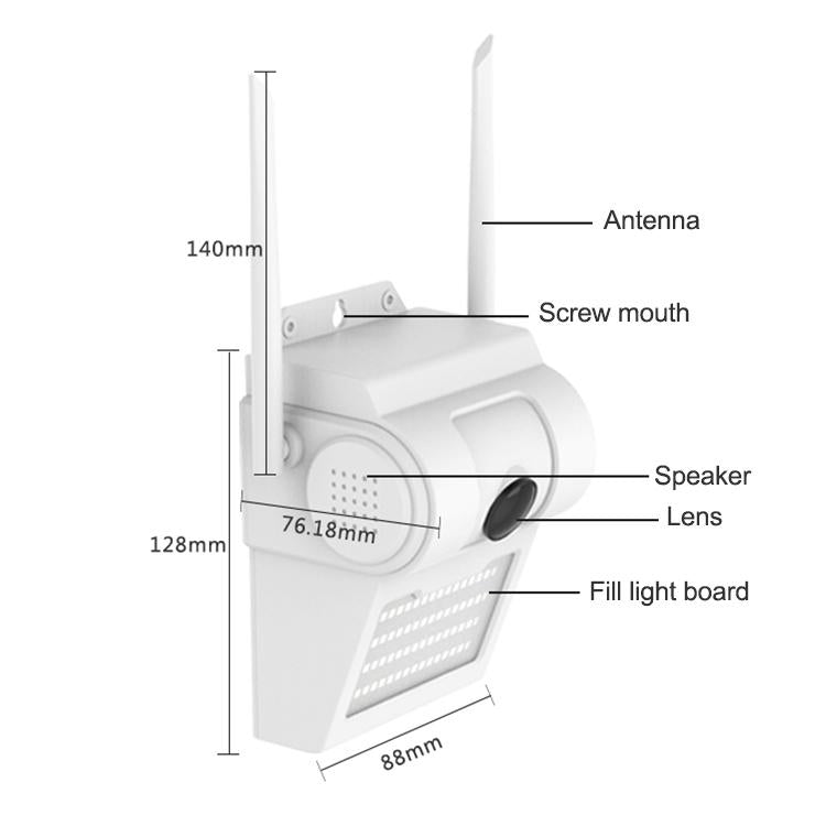 1080P Hd Wall Lamp Smart Camera With Full-Colour Night Vision Motion Detection Voice Intercom And Tf Card Support