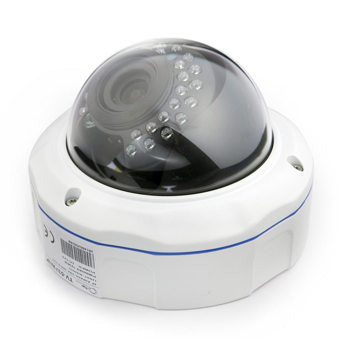 5Mp Ip Dome Camera With Auto Focus And 4X Zoom - White